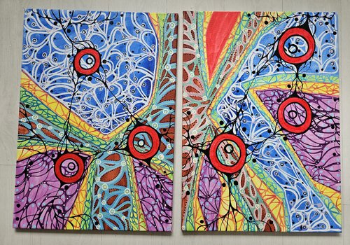 Summer di Laura Vizbule, Pittura in vendita su Singulart