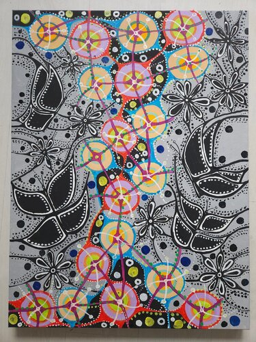 Butterflies dream van Laura Vizbule, Schilderij te koop op Singulart