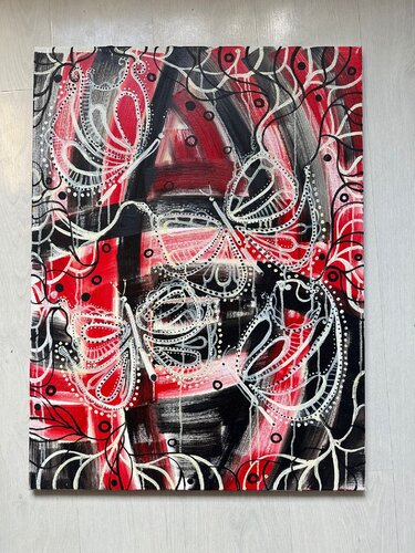 Buterflies van Laura Vizbule, Schilderij te koop op Singulart