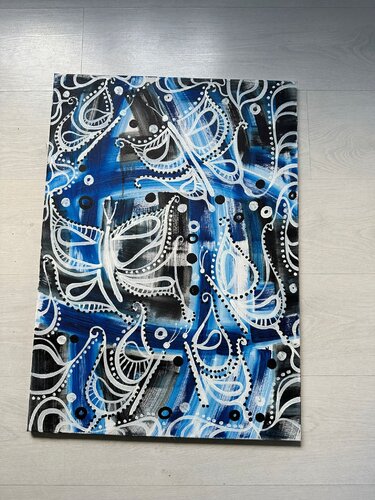 Butterflies van Laura Vizbule, Schilderij te koop op Singulart