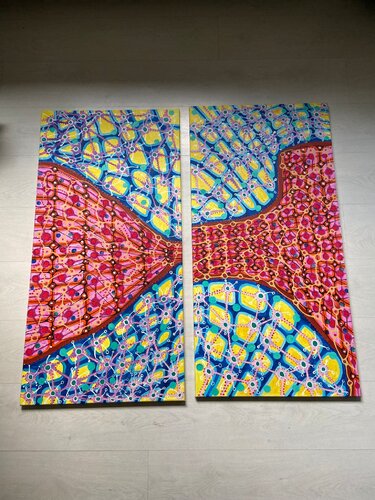 Network di Laura Vizbule, Pittura in vendita su Singulart