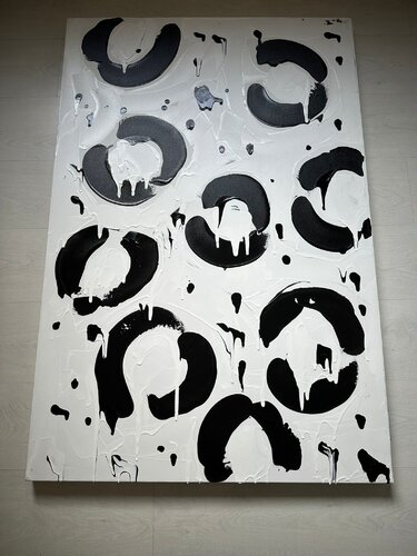 Black and white di Laura Vizbule, Pittura in vendita su Singulart