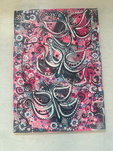 Butterflies di Laura Vizbule, Pittura in vendita su Singulart