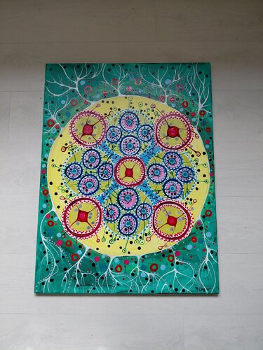 Spring time di Laura Vizbule, Pittura in vendita su Singulart
