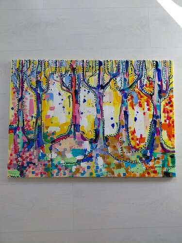 Sun in the spring time by Laura Vizbule, Painting for Sale on Singulart