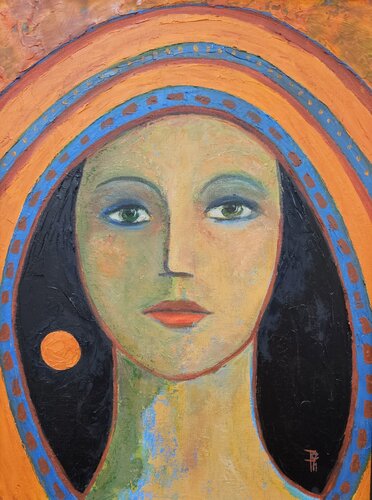 Hooded Lady di Tessa Thonett, Pittura in vendita su Singulart