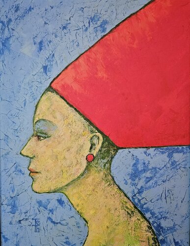 Red Hat di Tessa Thonett, Pittura in vendita su Singulart