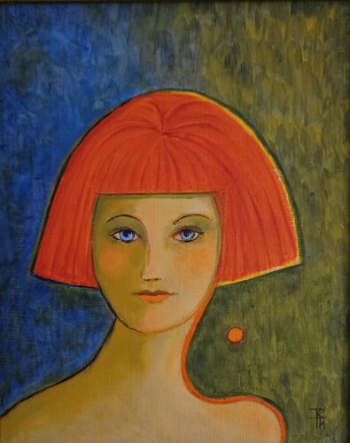 Orange Hair von Tessa Thonett, Malerei kaufen auf Singulart
