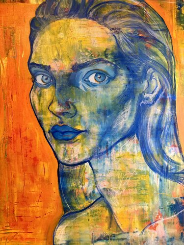 She looks back by Irene Haney, Painting for Sale on Singulart