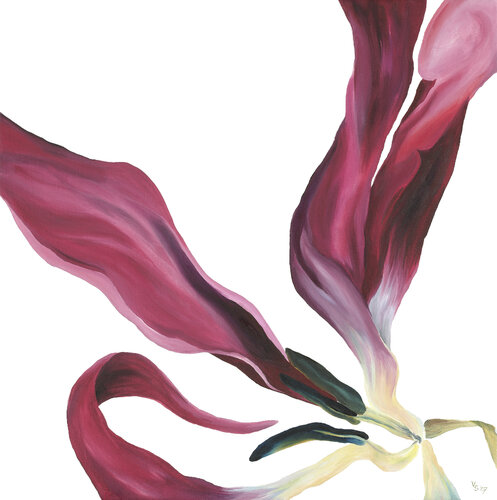 Tulpe Nr. 31, Die Erwartungsvolle van Veronika Seebass, Schilderij te koop op Singulart