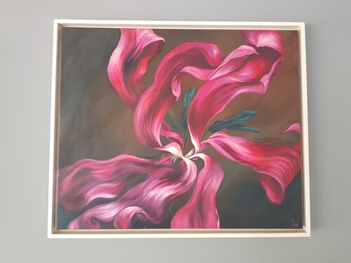 Tulpe Nr. 69, Berührung von Veronika Seebass, Malerei kaufen auf Singulart