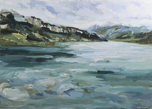 On the Lake I von Rahel Schmid, Malerei kaufen auf Singulart