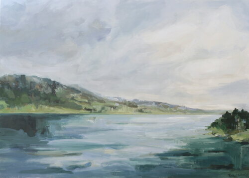 On the Lake II van Rahel Schmid, Schilderij te koop op Singulart