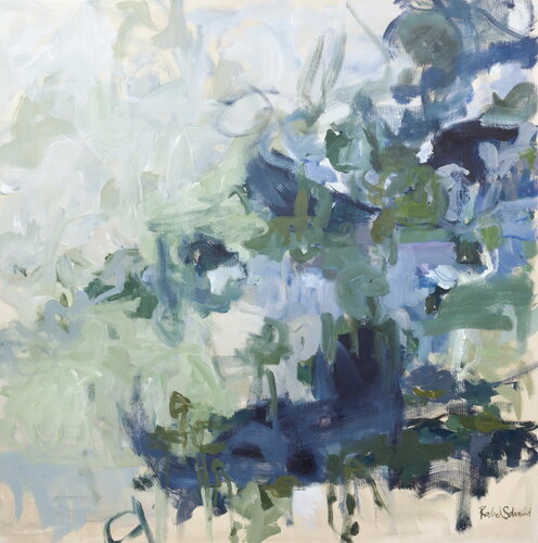 Blossoming Blues II van Rahel Schmid, Schilderij te koop op Singulart