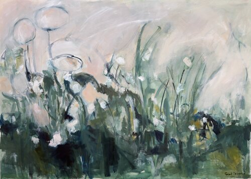 Blushy Field von Rahel Schmid, Malerei kaufen auf Singulart
