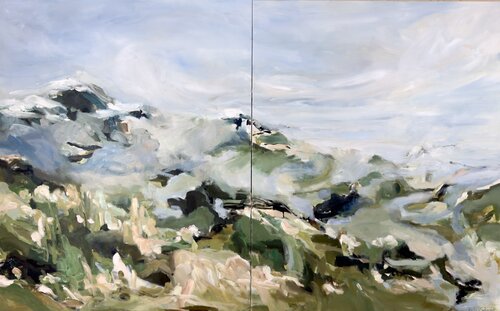 Veiled Horizon van Rahel Schmid, Schilderij te koop op Singulart