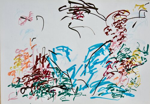 Demon seated by Lena Sholokhova, Work on Paper for Sale on Singulart