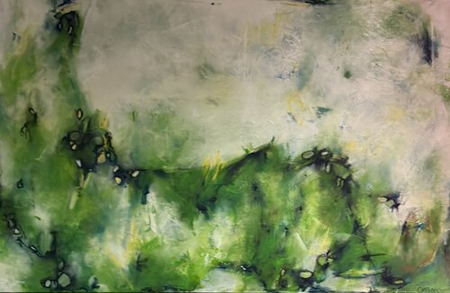 Frog In The Salad von Cecile Roberfroid, Malerei kaufen auf Singulart