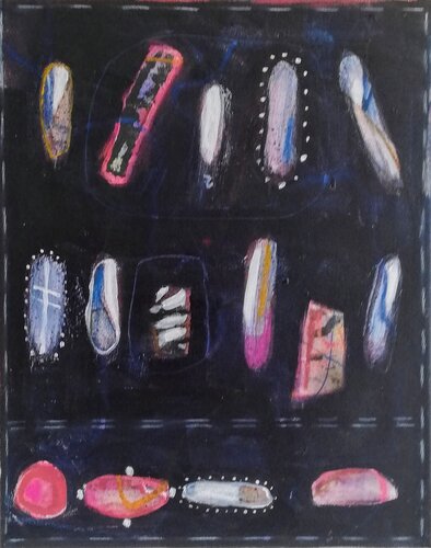 Candy shop von Evelyn Marschall-Gebhard, Malerei kaufen auf Singulart