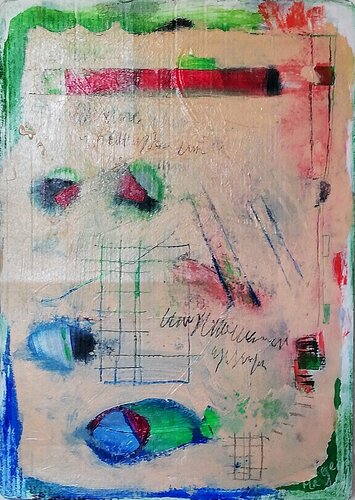 Between the Lines (Zwischen den Zeilen) von Evelyn Marschall-Gebhard, Malerei kaufen auf Singulart