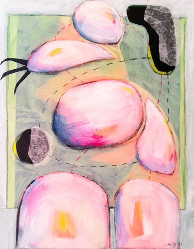 Topography of the Rest (Topographie des Ruhens) von Evelyn Marschall-Gebhard, Malerei kaufen auf Singulart