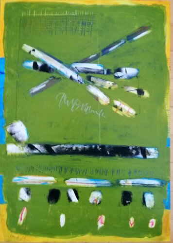 Notations of a Silent Room (Notationen eines stillen Raums) von Evelyn Marschall-Gebhard, Malerei kaufen auf Singulart