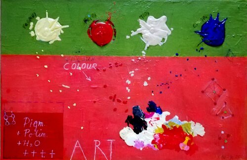 Die Farbe kennt den Weg von Evelyn Marschall-Gebhard, Malerei kaufen auf Singulart