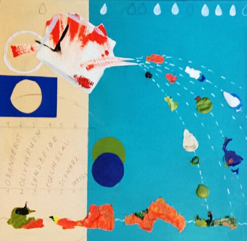 Die Farbe hält die Spur von Evelyn Marschall-Gebhard, Malerei kaufen auf Singulart