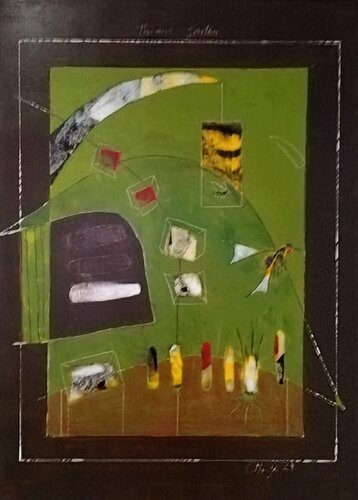 Notizen aus einem offenen Feld von Evelyn Marschall-Gebhard, Malerei kaufen auf Singulart