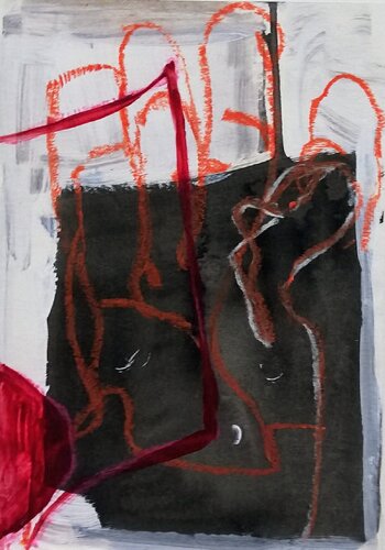 VII  Verdichtung van Evelyn Marschall-Gebhard, Schilderij te koop op Singulart