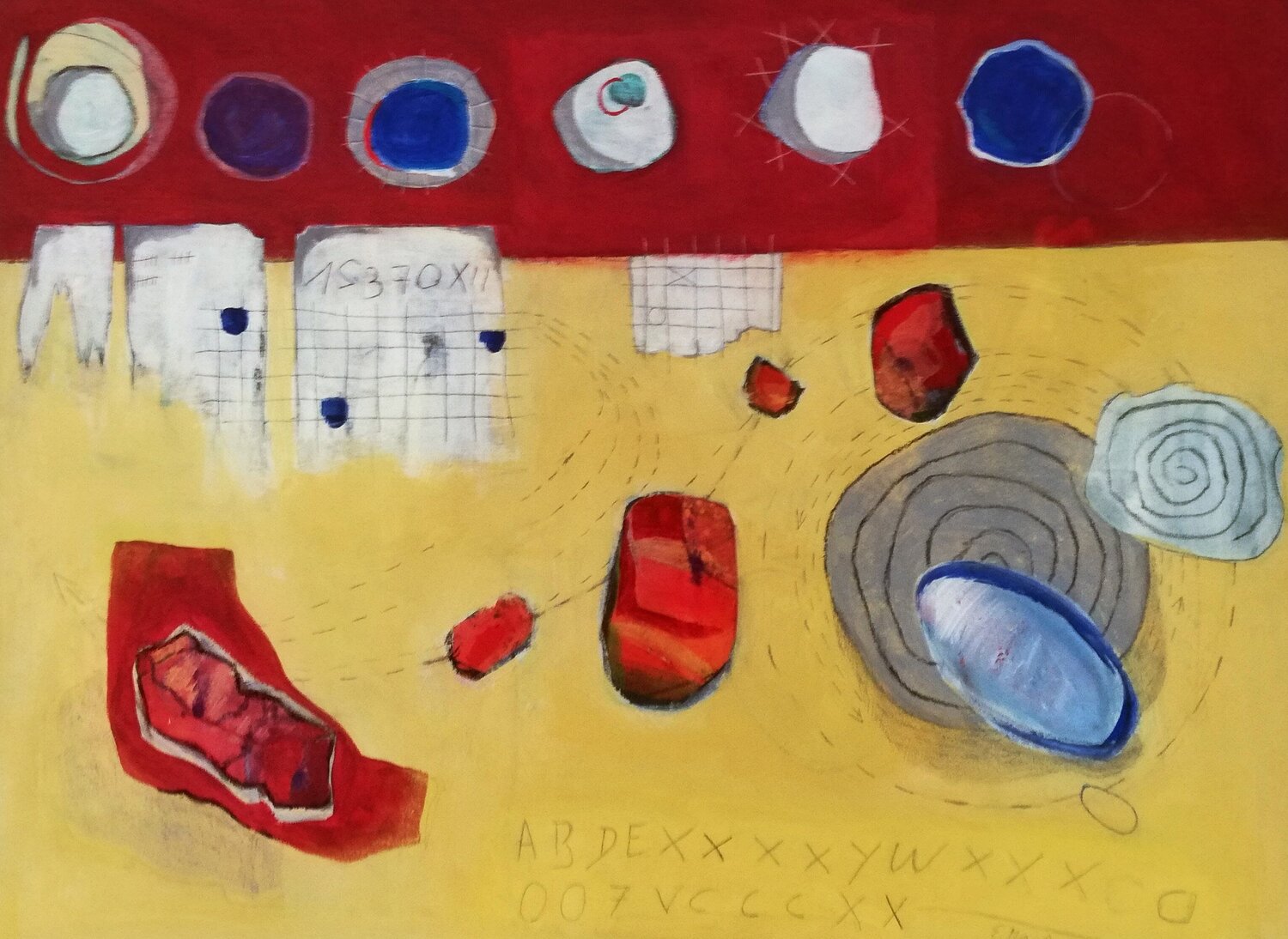 Zwischen System und Drift Evelyn Marschall-Gebhard Pintura original en venta