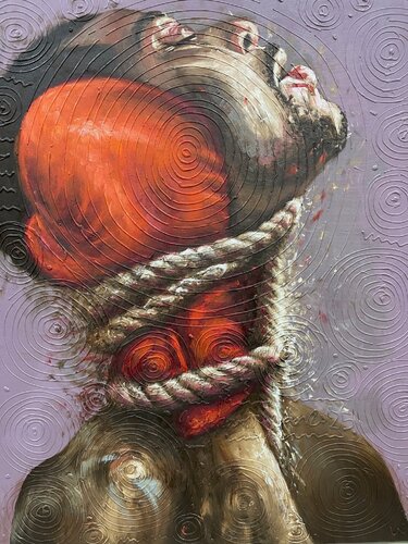 Tether frays by Jesutofunmi Ogidan, 회화 for Sale on Singulart