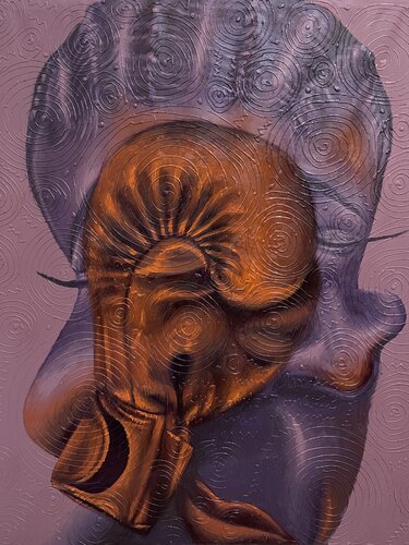 When Wounds Start to Heal, It Begins to Itch van Jesutofunmi Ogidan, Schilderij te koop op Singulart