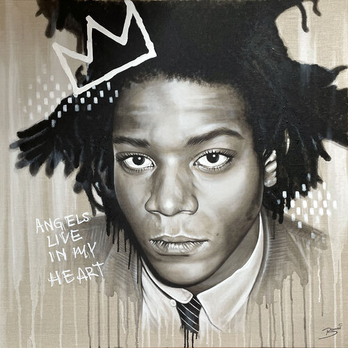 Jaen-Michel Basquiat by Jürgen Stenger (BOMMIArt), Painting for Sale on Singulart