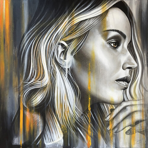 Jennifer Lawrence by Jürgen Stenger (BOMMIArt), Painting for Sale on Singulart