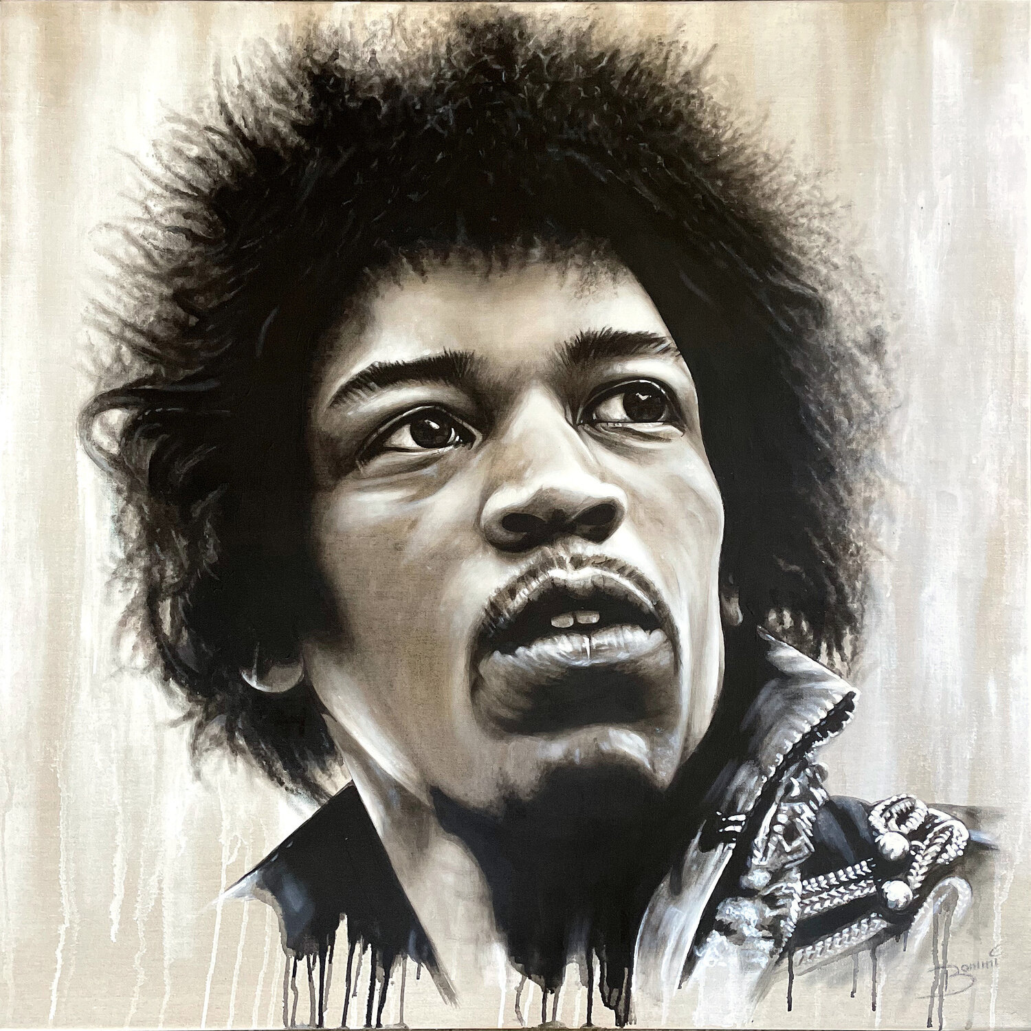 Jimi Hendrix Jürgen Stenger (BOMMIArt)