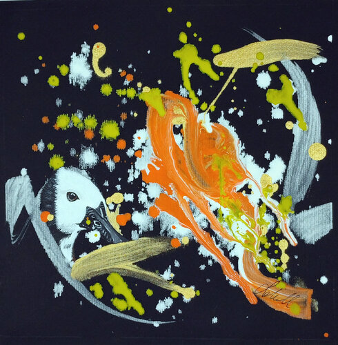 Gans im Glück van Susanne Sokoll, Schilderij te koop op Singulart