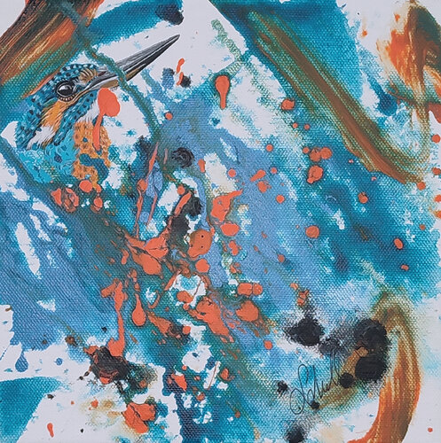 Kingfisher III by Susanne Sokoll, Painting for Sale on Singulart
