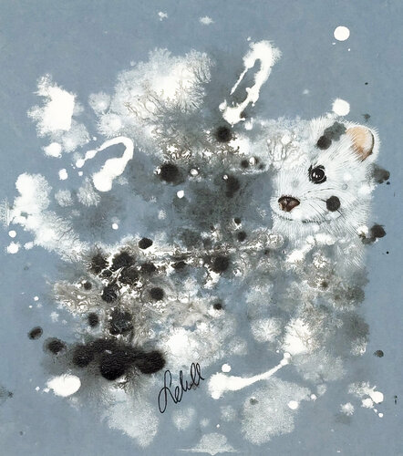 Das Hermelin van Susanne Sokoll, Schilderij te koop op Singulart