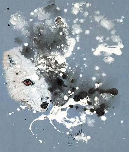 Schneejäger van Susanne Sokoll, Schilderij te koop op Singulart