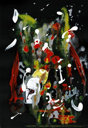 Kleiner Clown des Meeres van Susanne Sokoll, Schilderij te koop op Singulart