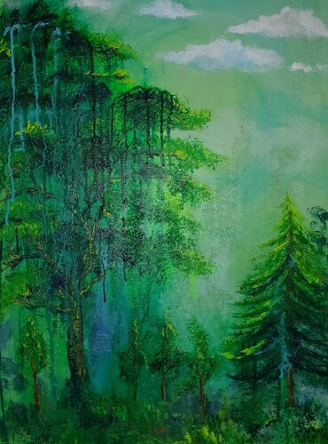 Morgenstimmung II par Marina Burgenmeister, Peinture en vente sur Singulart