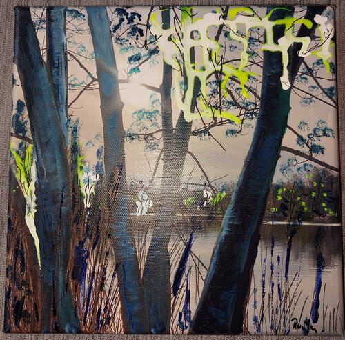 Verborgener See von Marina Burgenmeister, Malerei kaufen auf Singulart