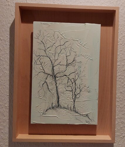 Weniger 3 - Baum von Marina Burgenmeister, Malerei kaufen auf Singulart
