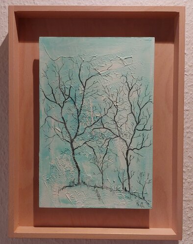 Weniger 4 - Baum di Marina Burgenmeister, Pittura in vendita su Singulart