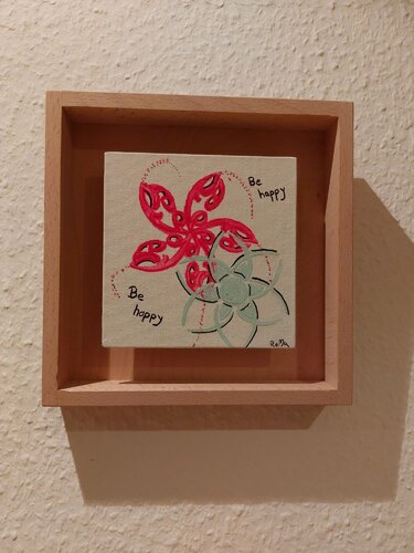 Be happy by Marina Burgenmeister, Painting for Sale on Singulart