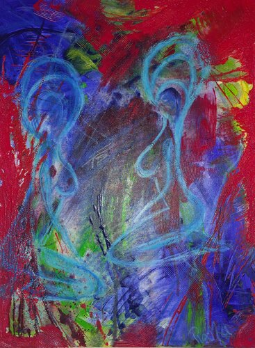 Die Badenden von Marina Burgenmeister, Malerei kaufen auf Singulart