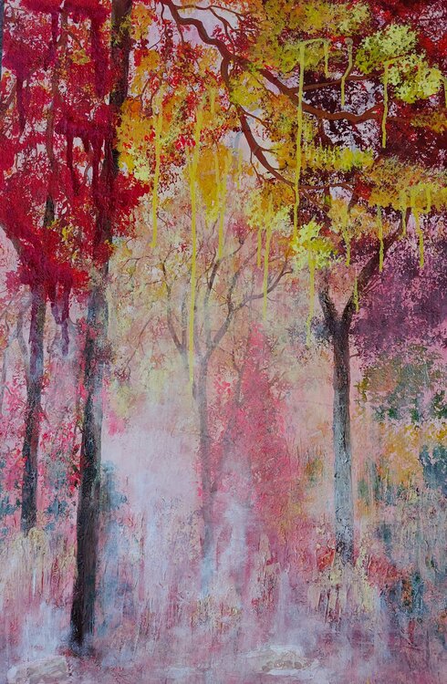 Aufsteigender Nebel mit Rosenquarz Marina Burgenmeister