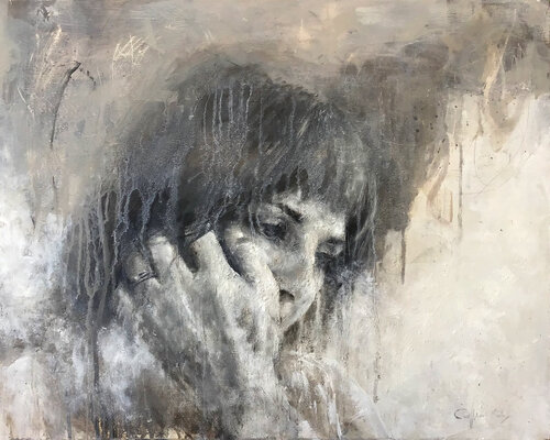 Escondida en mí di Carmen Rey Berrocal, Pittura in vendita su Singulart