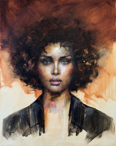 Una mirada di Carmen Rey Berrocal, Pittura in vendita su Singulart